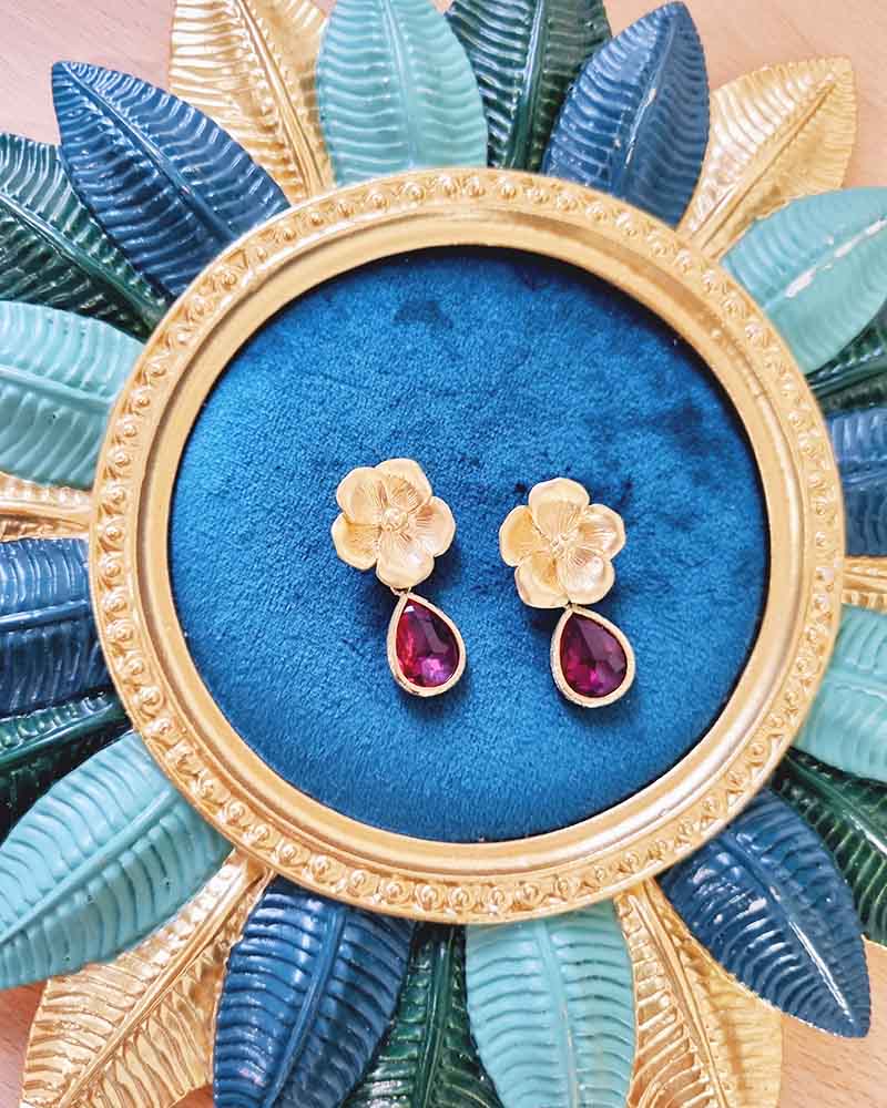 Boucles d’oreilles mariée Euridice– création française Atelier Sarah Aime