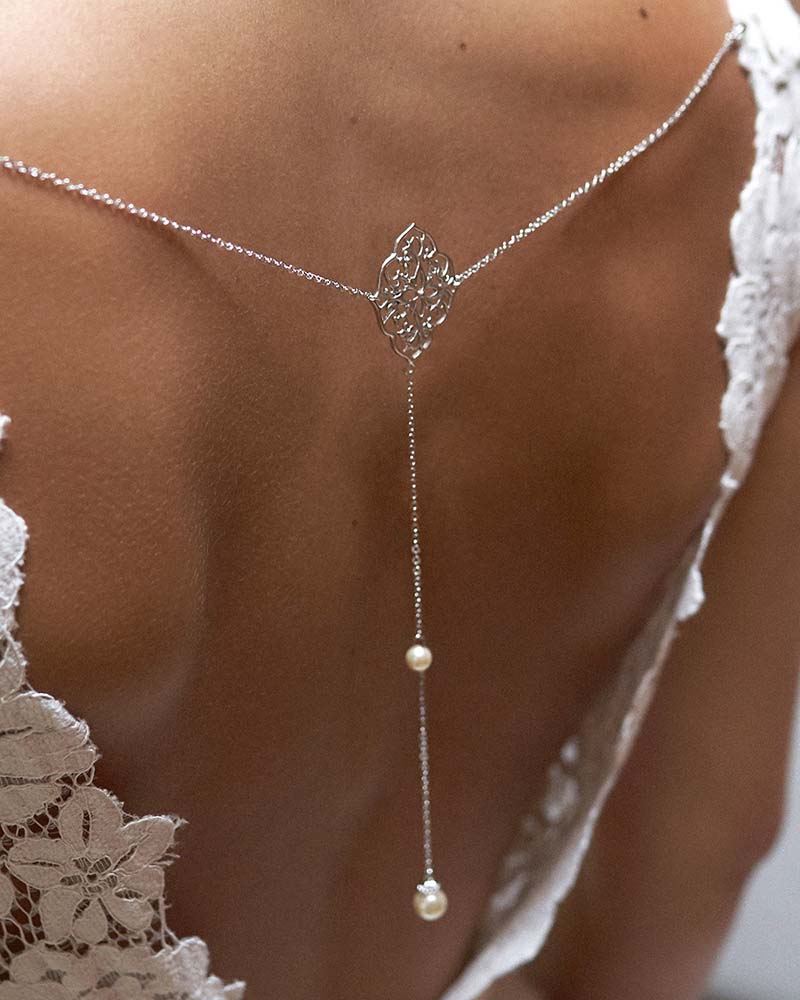 Bijou de Robe Eliott - Bijoux Mariée – création artisanale Atelier Sarah Aime