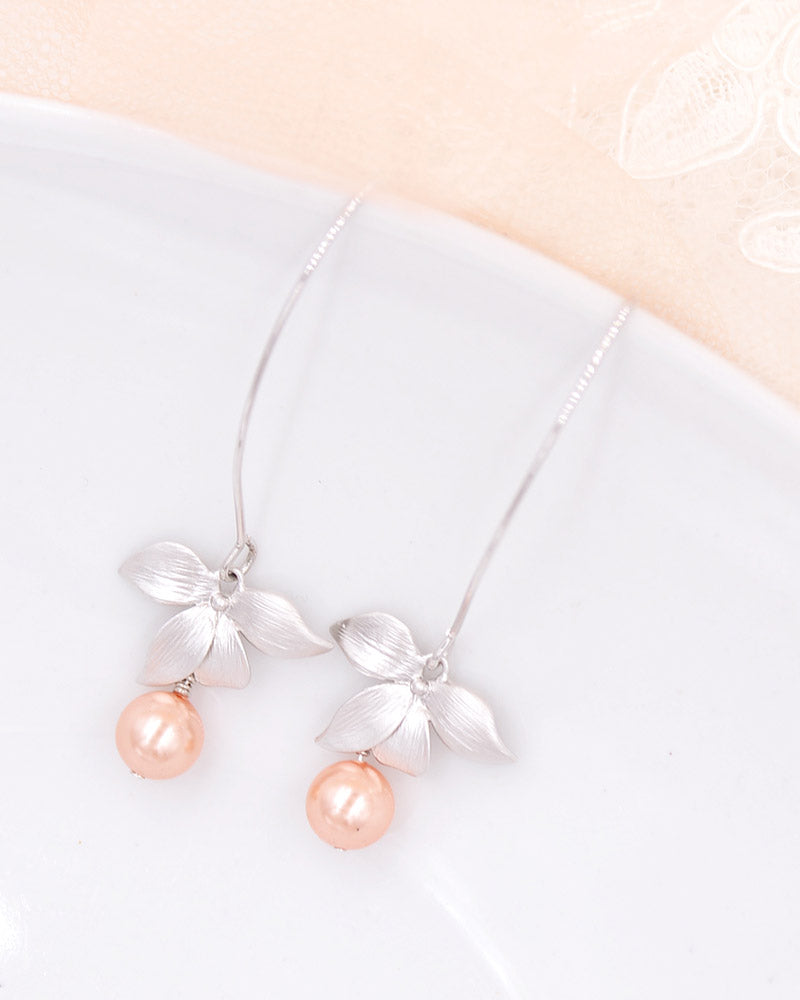 Juliette – Boucles d’Oreilles Mariée Perles
