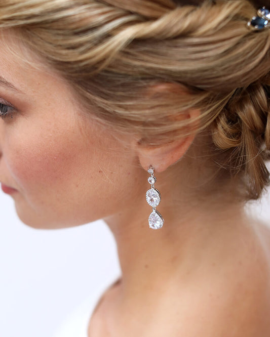Morgane – Boucles d’Oreilles Mariée