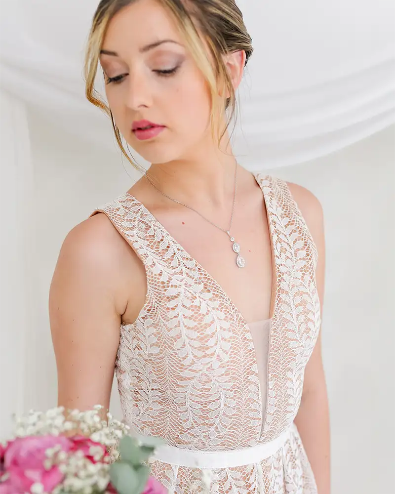 Collier mariée Morgane - Atelier Sarah Aime