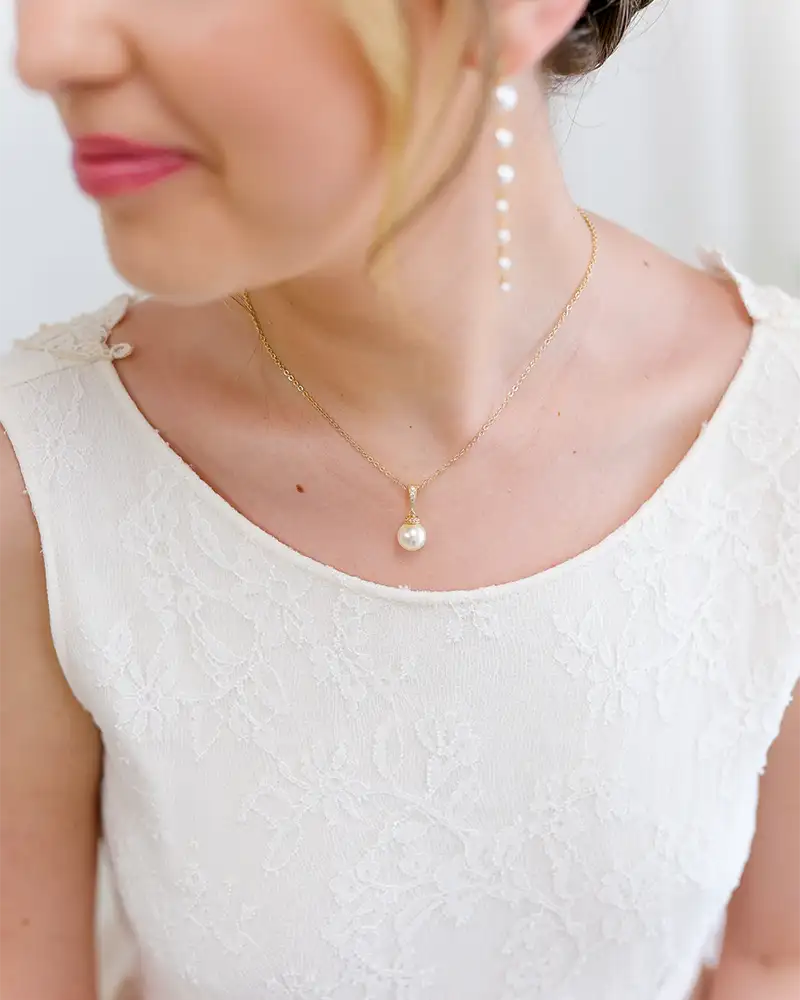 Collier de mariée Manoha – création française Atelier Sarah Aime