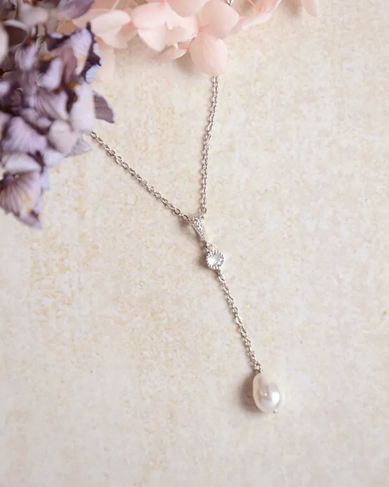 Collier de mariée Paola – création française Atelier Sarah Aime