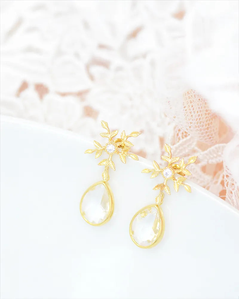 Boucles d’oreilles mariage vivi – création française Atelier Sarah Aime