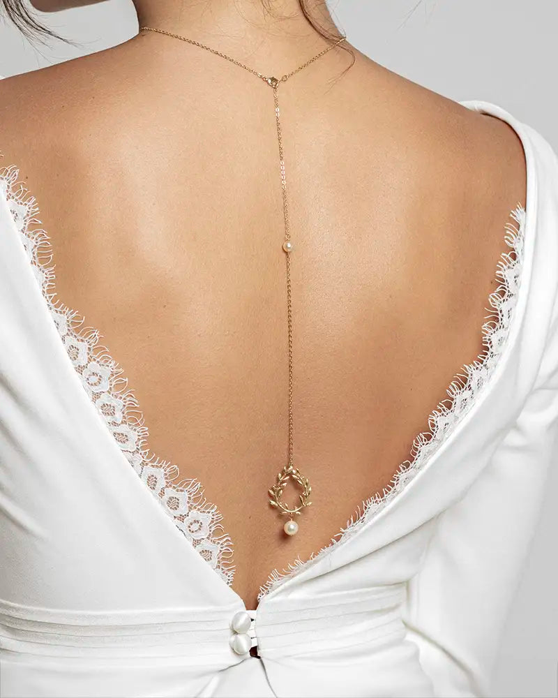Bijou de dos Lidiane – création française Atelier Sarah Aime