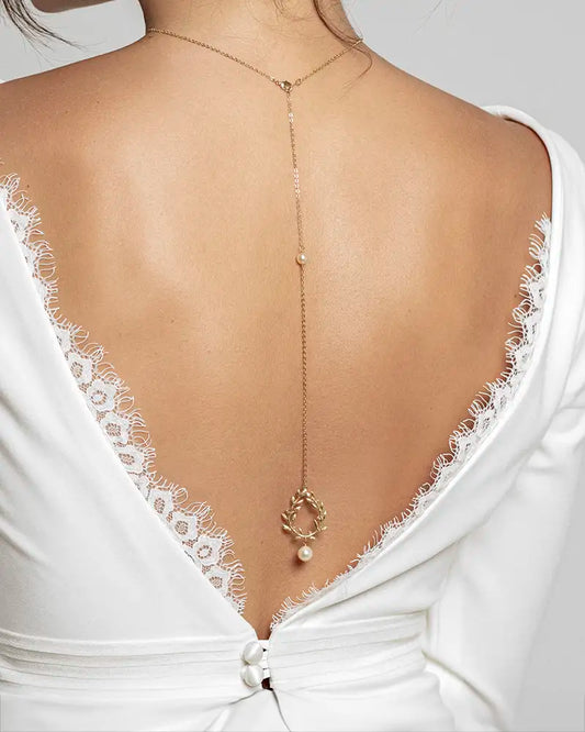 Bijou de dos Lidiane – création française Atelier Sarah Aime