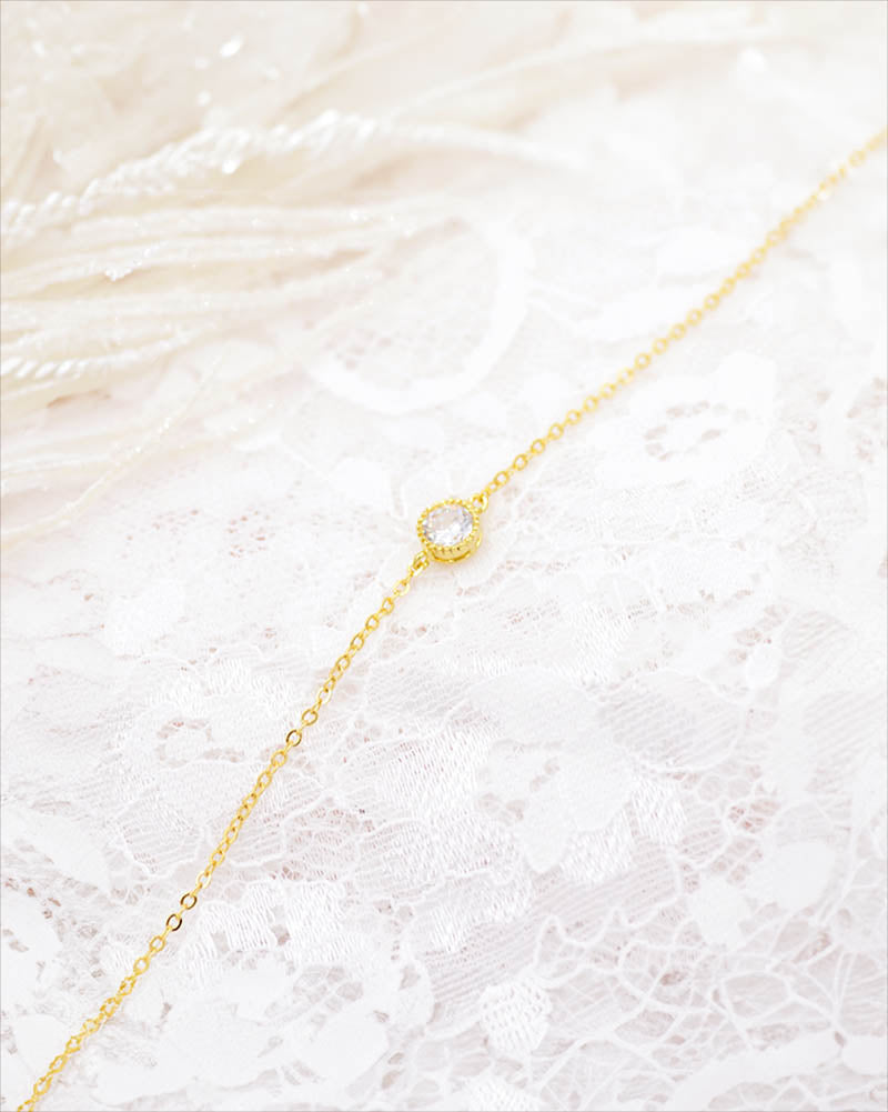 Bracelet Mariée Charly - Solitaire - Atelier Sarah Aime