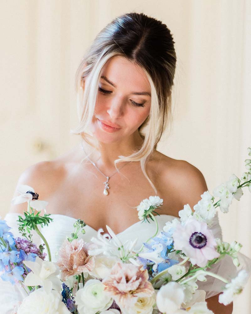 Collier de mariée Jalane – création française Atelier Sarah Aime