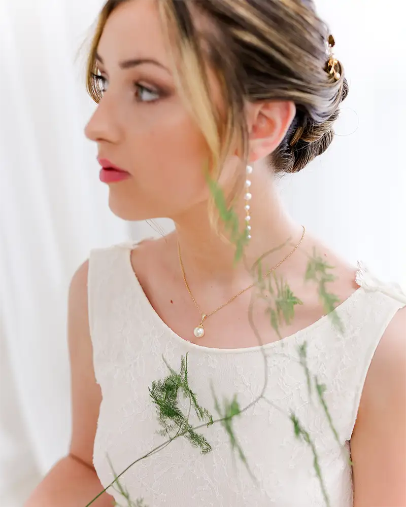 Collier de mariée Manoha – création française Atelier Sarah Aime