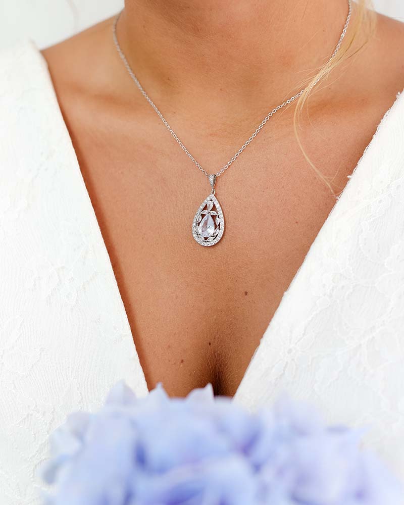 Collier mariée strass Ines- Atelier Sarah Aime