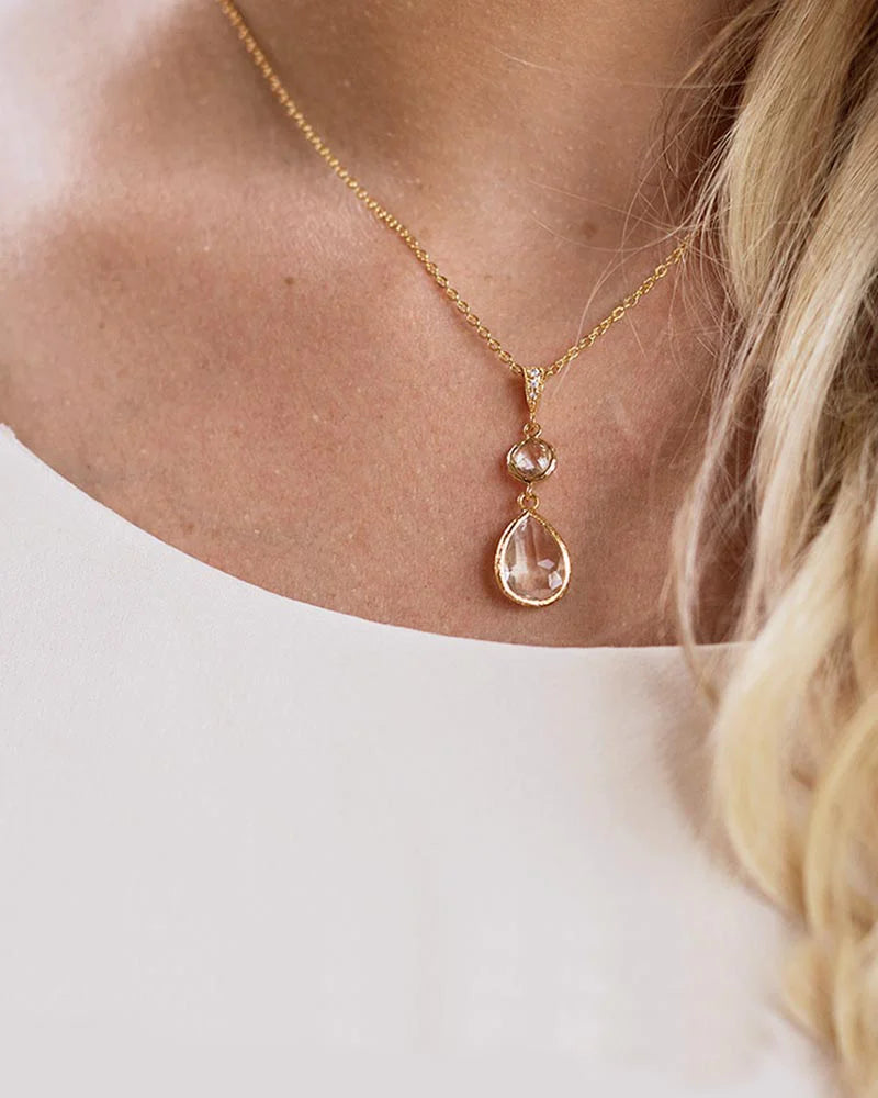 Collier de mariée Jade – création française Atelier Sarah Aime