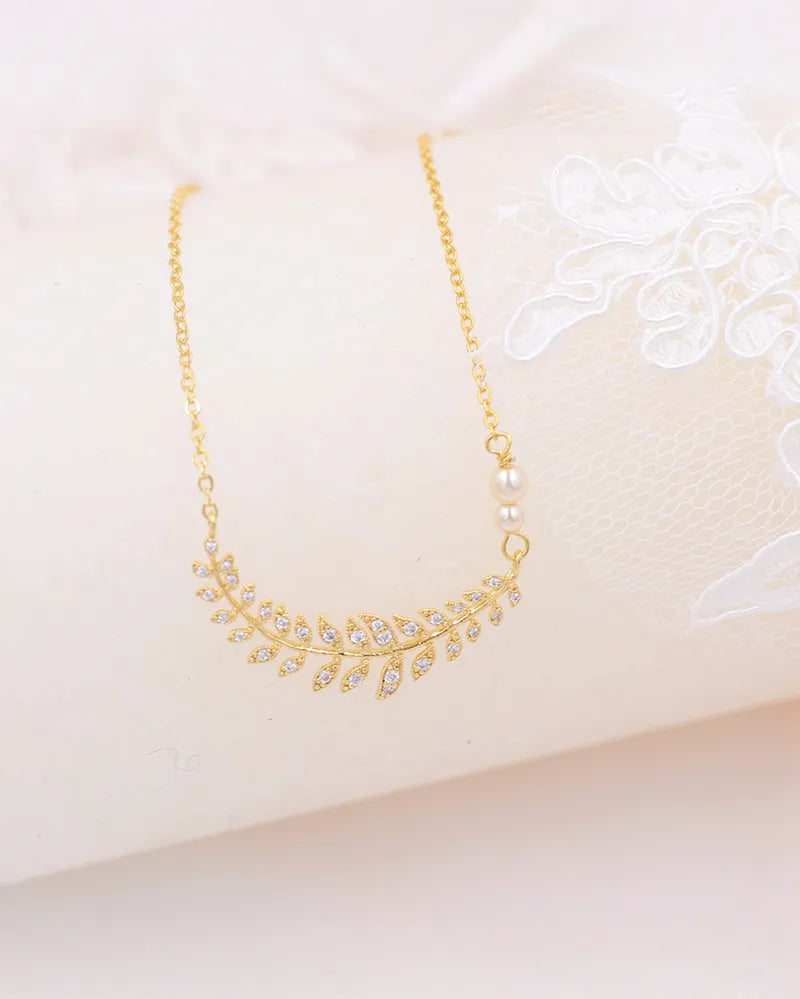 Bijou de dos perle pour collier - Elawan – création française Atelier Sarah Aime