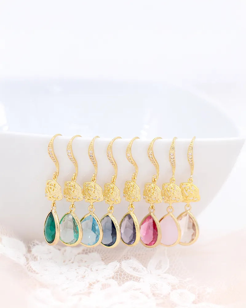 Collier Mariée Rosy - Rose fleur- Atelier Sarah Aime