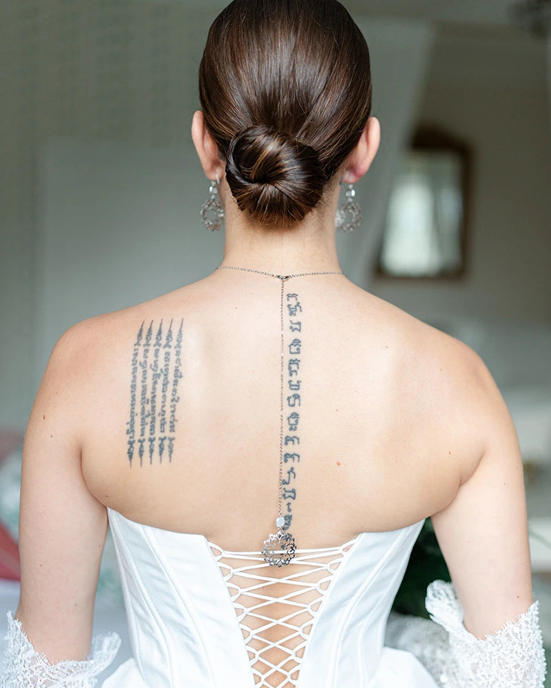 Bijou cylia Mariée romantique – création artisanale Atelier Sarah Aime