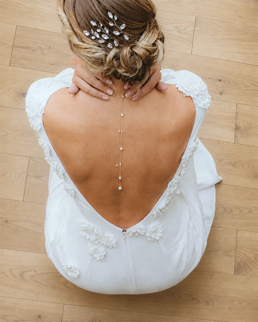 Bijou de dos perles - Joyce -Atelier Sarah Aime