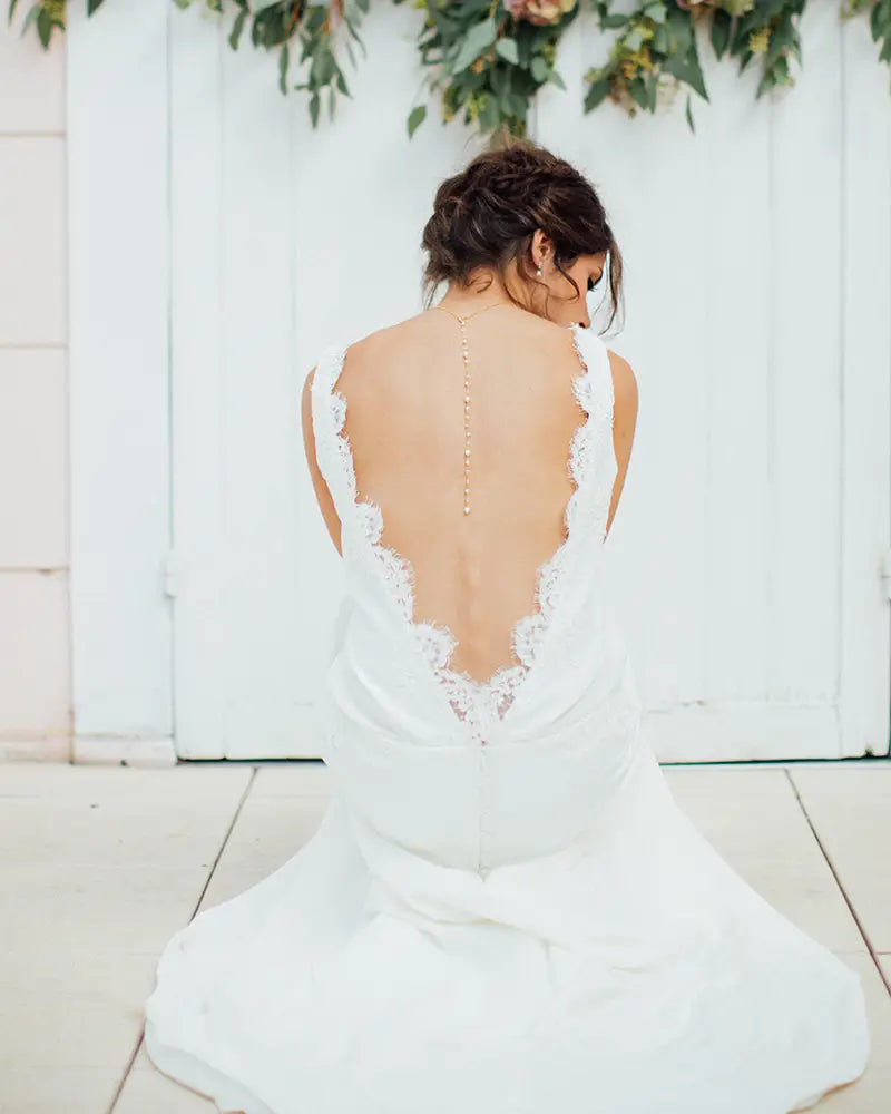 Bijou de dos mariée Joyce - Atelier Sarah Aime