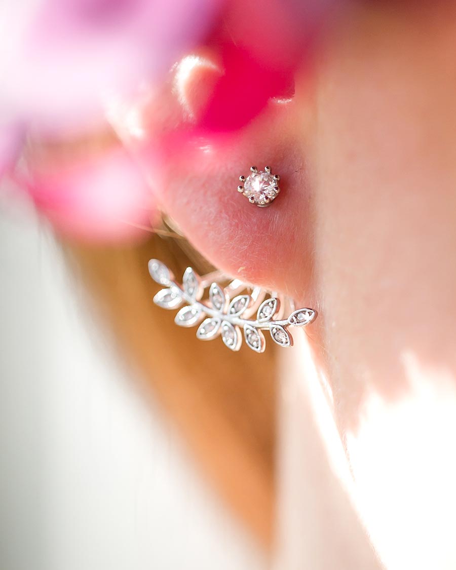 Boucles d’oreilles mariée Paloma – création française Atelier Sarah Aime