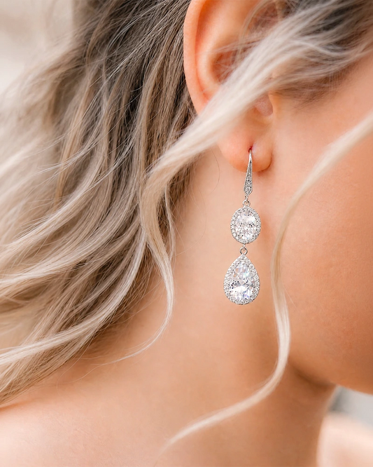 Betane – Boucles d’Oreilles Mariée Gouttes