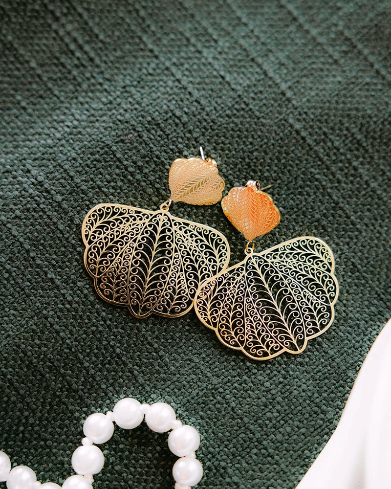 Carmin – Boucles d’Oreilles Mariée