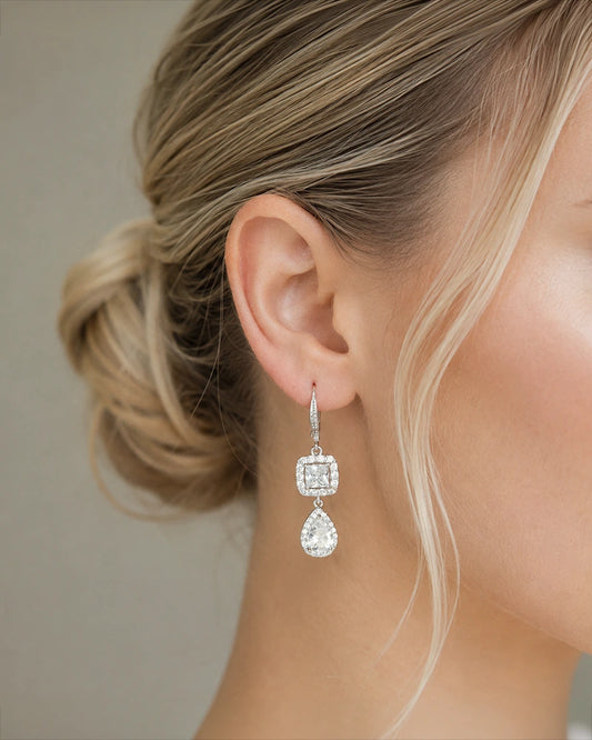 Colline – Boucles d’Oreilles Mariée strass