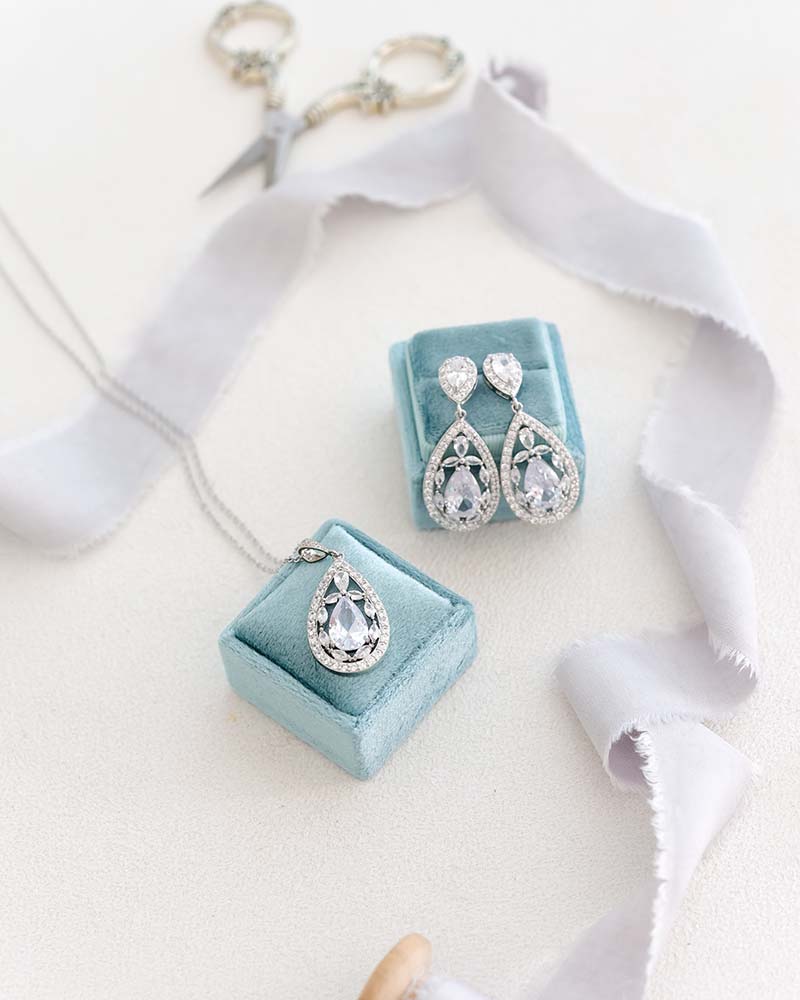 Collier mariée strass Ines- Atelier Sarah Aime 