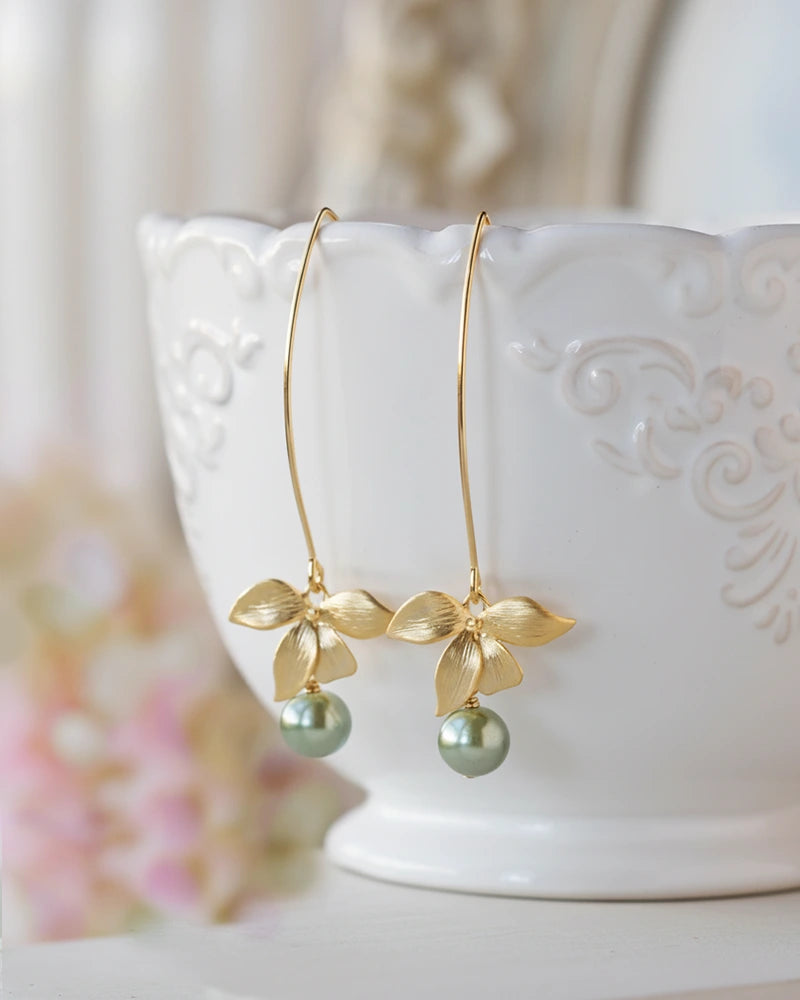 Juliette – Boucles d’Oreilles Mariée Perles