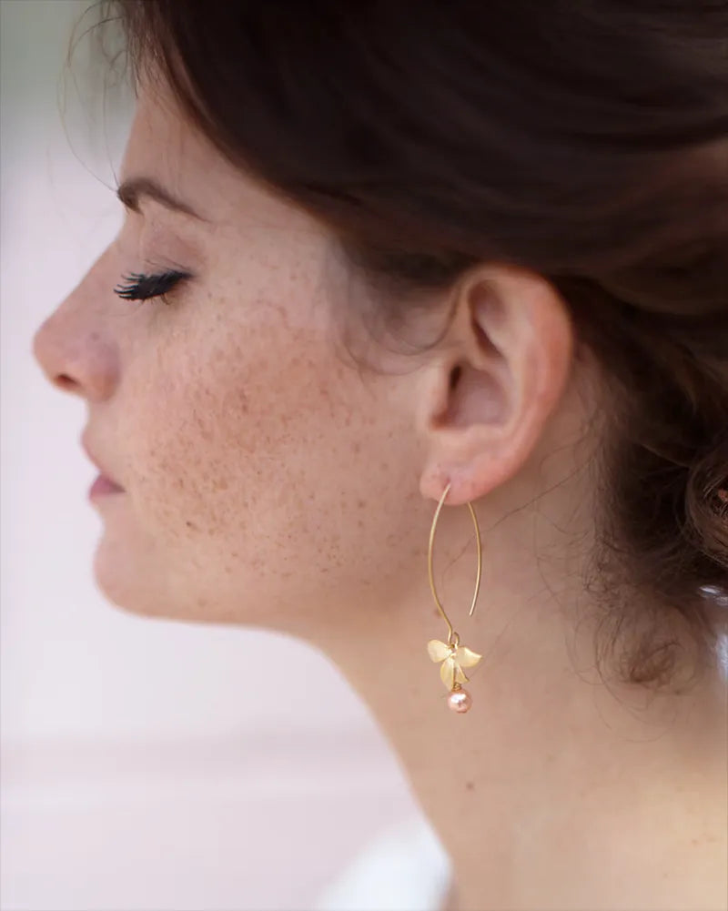 Boucles d’oreilles mariage perle – bijou raffiné pour mariée
