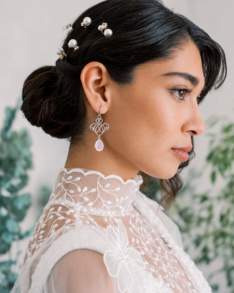 Nila – Boucles d’Oreilles Mariée