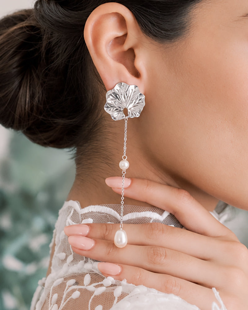 Clips d'oreilles mariée Célestine