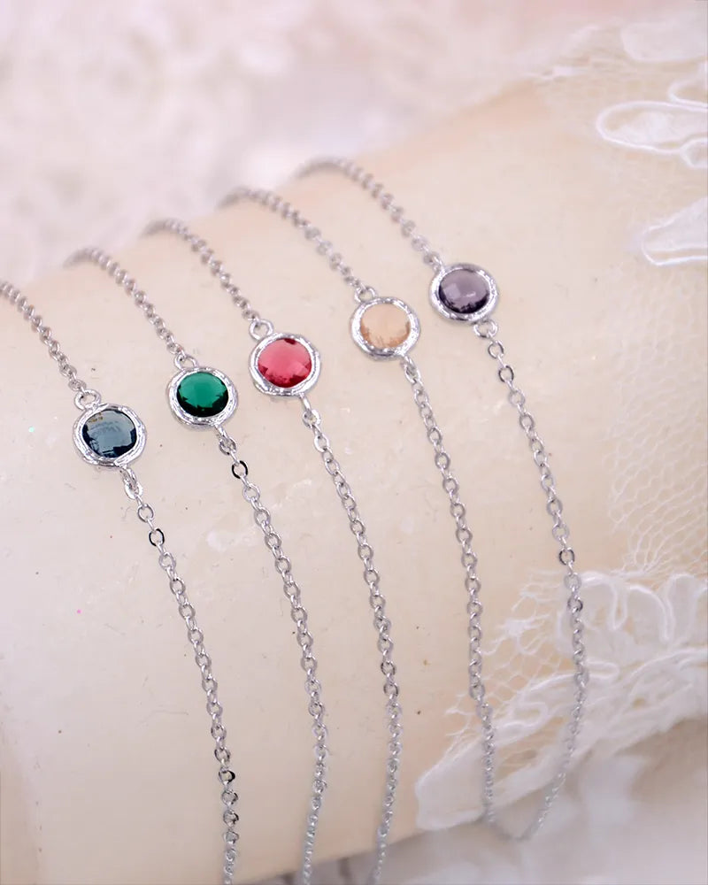 Bracelet mariée Jade couleur  – Atelier Sarah Aime

