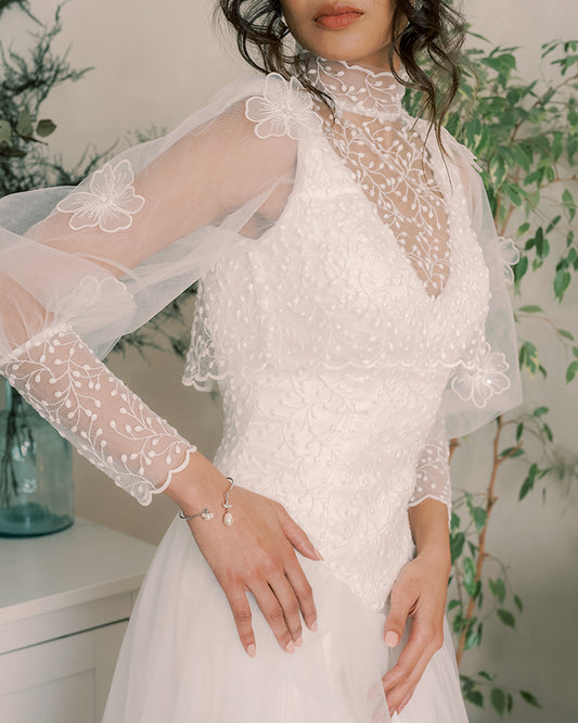 Kate – Bracelet Mariage rigide Perles