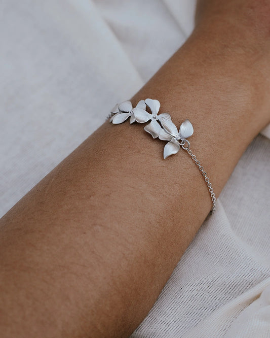 Bracelet mariée Orchidée fleur