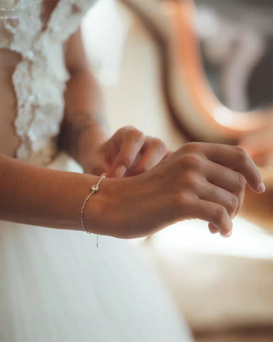 Bracelet Mariée Charly - Solitaire - Atelier Sarah Aime