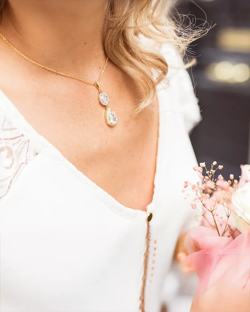 Collier de mariée Betane – création française Atelier Sarah Aime