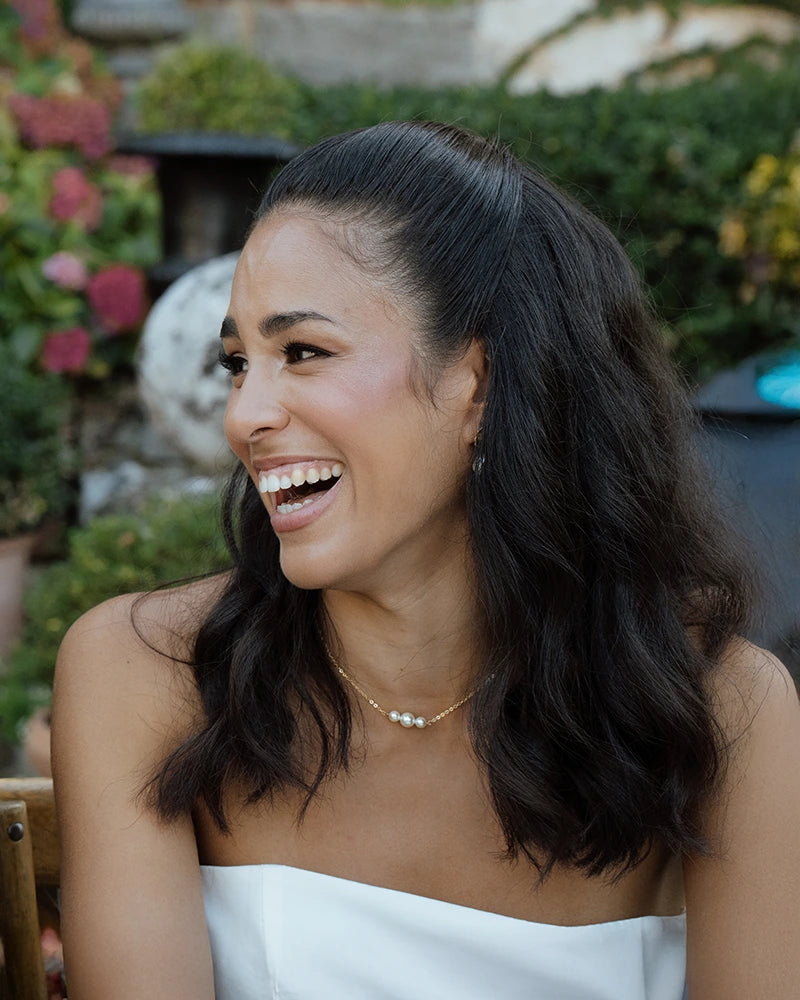 Collier perles Mariée - Perles mariage romantique