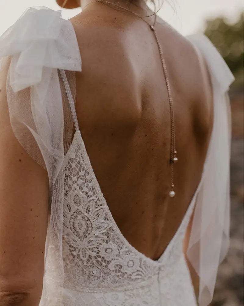 Bijou de dos Nomie – création française Atelier Sarah Aime

