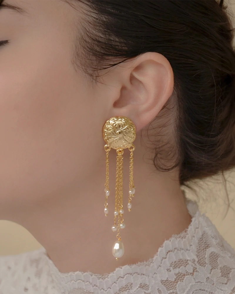 boucles d oreilles mariage pendantes pampilles élégantes mariee