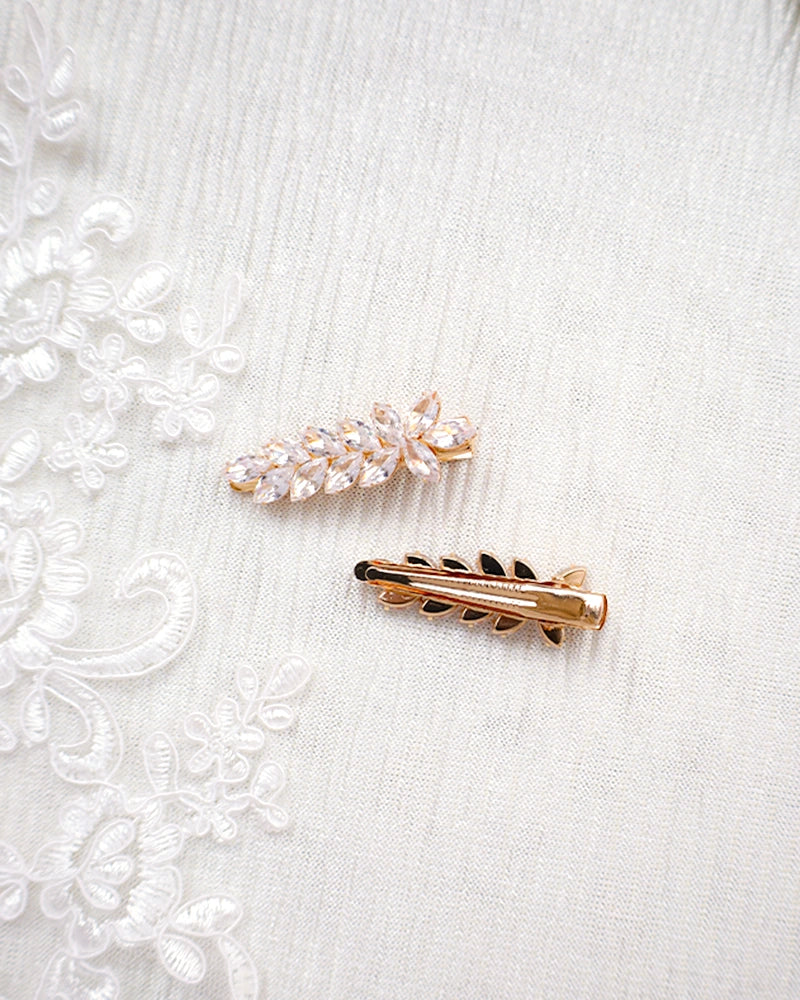 Lysea pinces à chignon mariage Branche strass - mariage Nature 