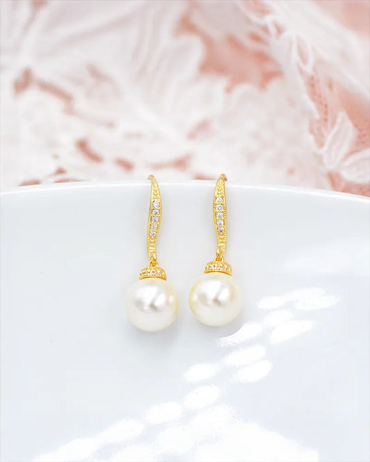 Boucles d’oreilles mariée Manoha– création française Atelier Sarah Aime
