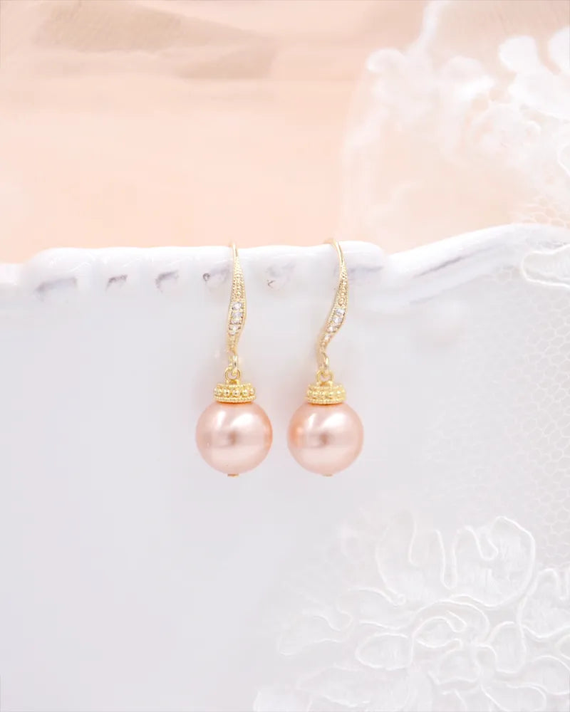 Boucles d’oreilles mariée Manoha– création française Atelier Sarah Aime

