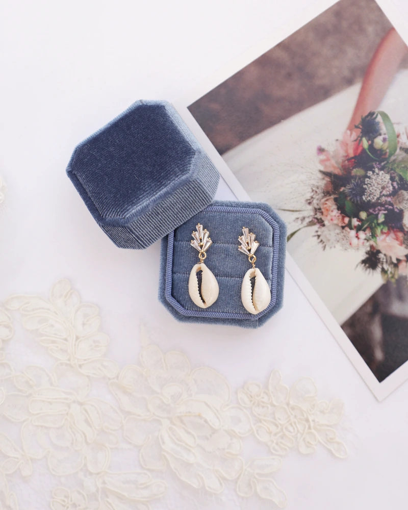 Naïa - Boucles d'Oreilles Mariage Cauris
