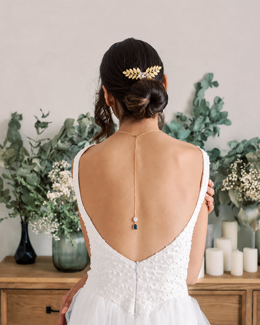 Peigne mariée Cristaux - Atelier Sarah Aime