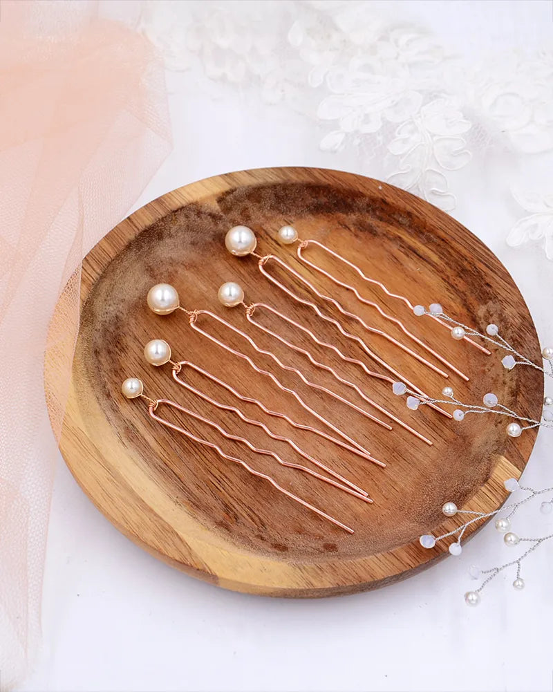 Pics à cheveux mariage – modèle Camomille, création française Atelier Sarah Aime