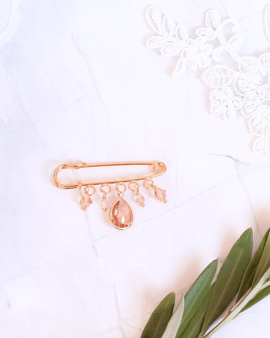 Attache traine de mariée rose gold - Anaïs - Atelier Sarah Aime