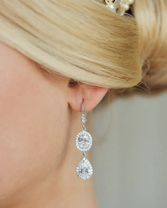Betane – Boucles d’Oreilles Mariée Gouttes