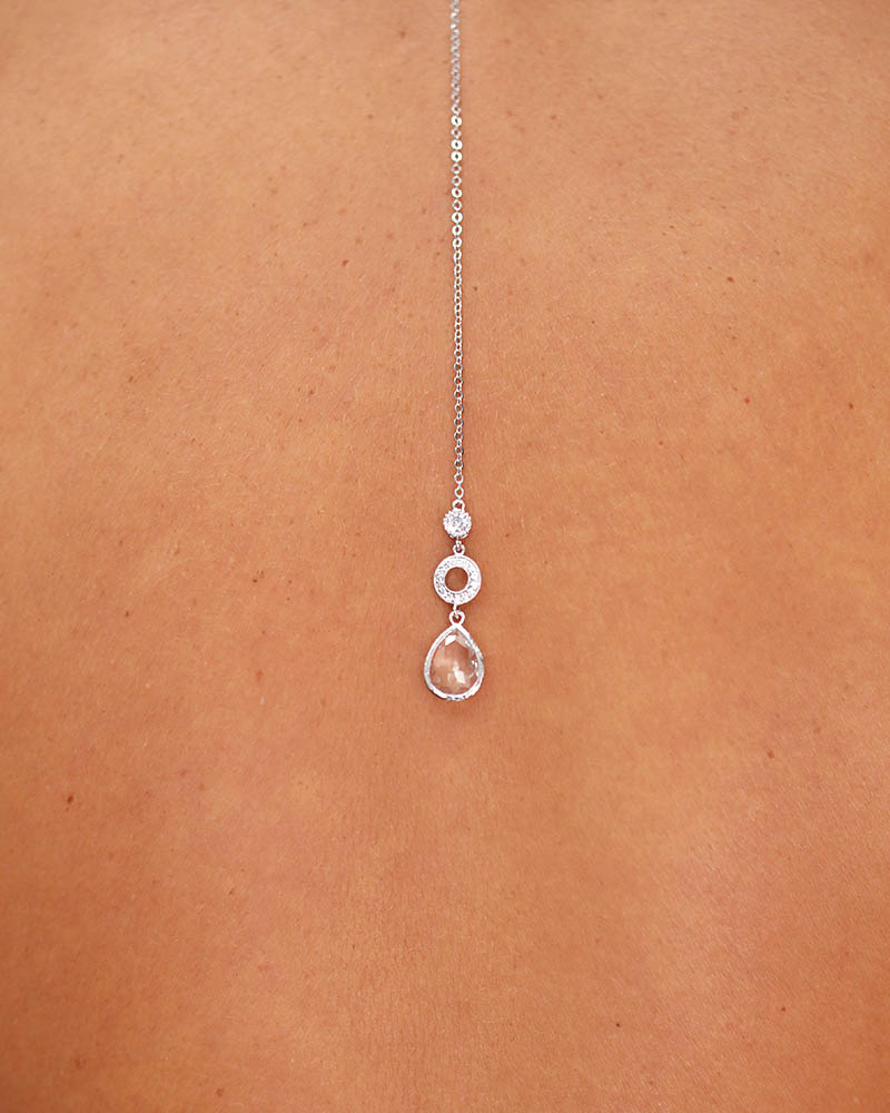 Bijou de dos  robe de mariée helia goutte - Atelier Sarah Aime 