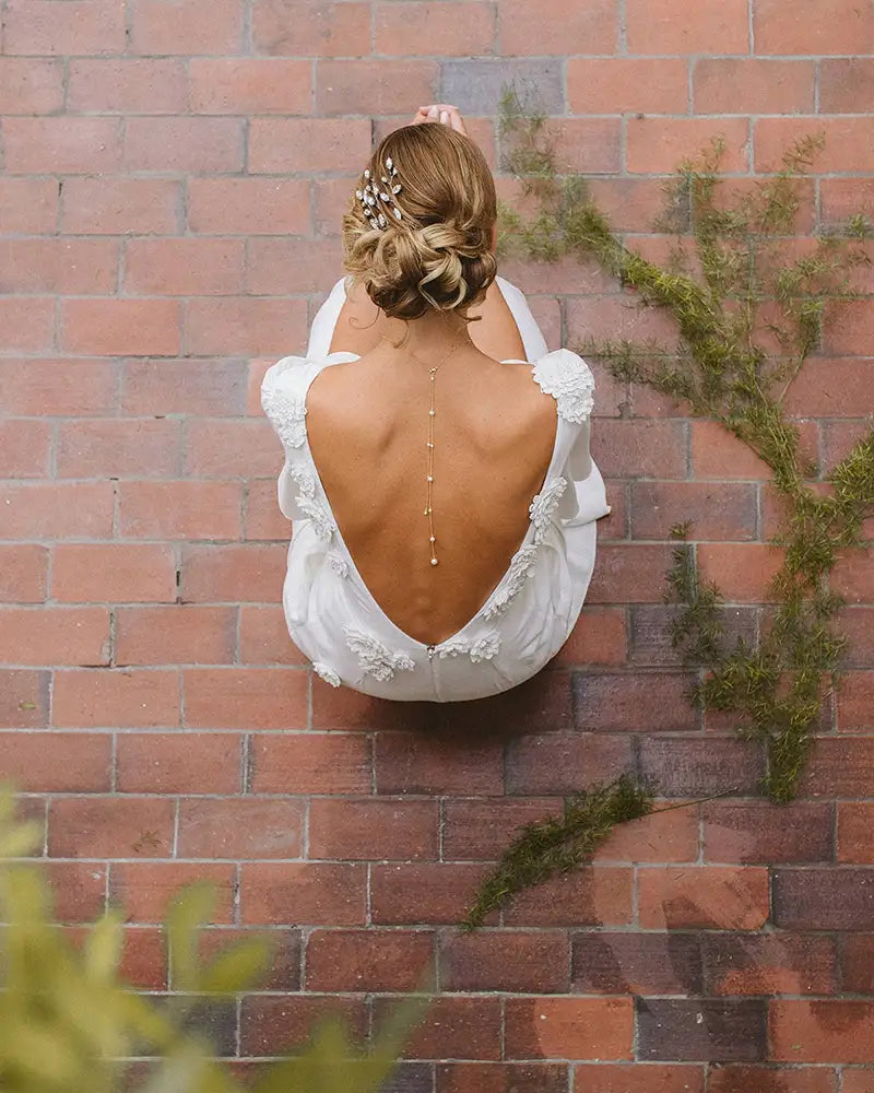 Bijou de dos perles - Joyce -Atelier Sarah Aime