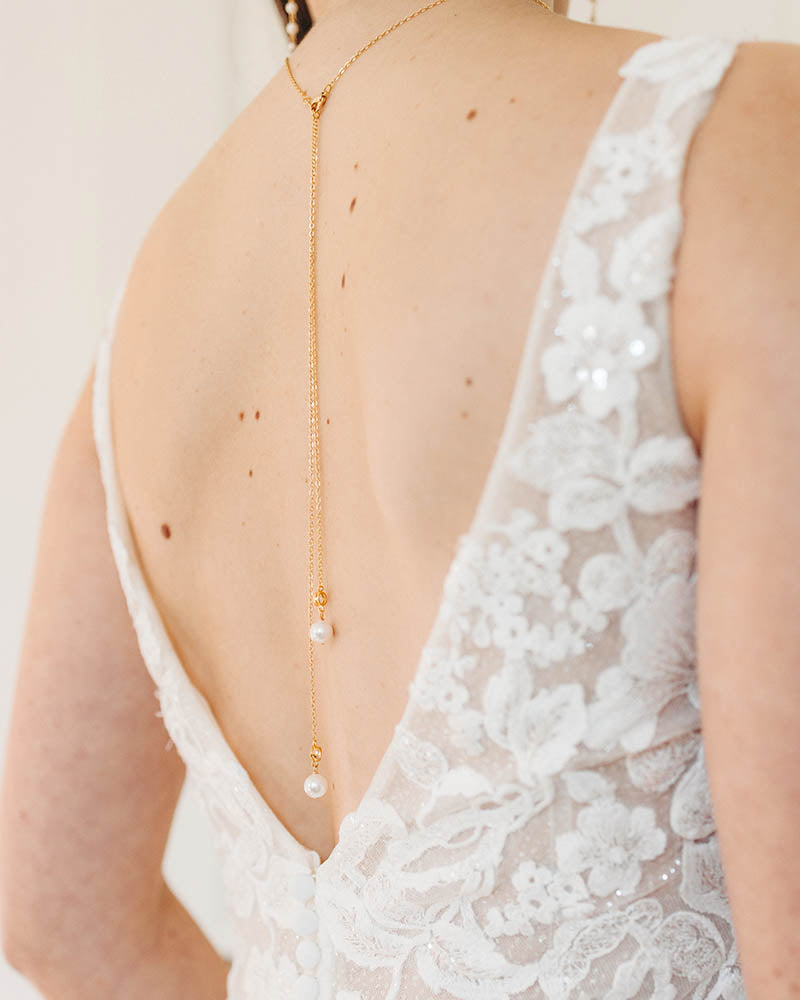 Bijou de dos Nomie – création française Atelier Sarah Aime

