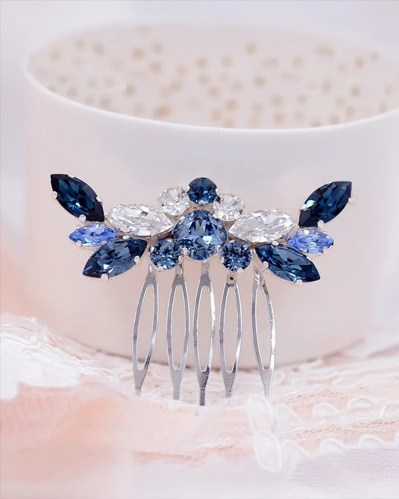 Peigne de mariée – modèle Caroline, création française Atelier Sarah Aime