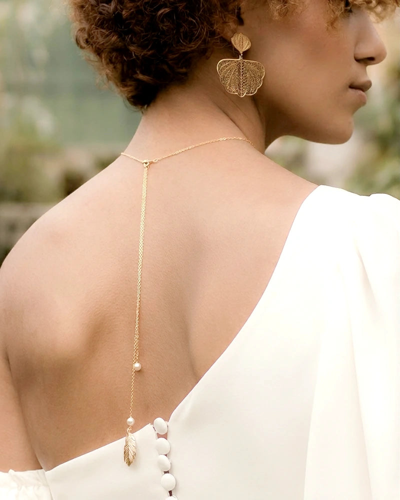 Boucles d'oreilles mariée Carmin - bijoux mariage - Atelier Sarah Aime